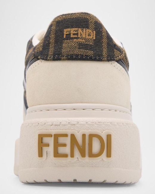 Fendi Multicolor Match Ff Platform Sneakers