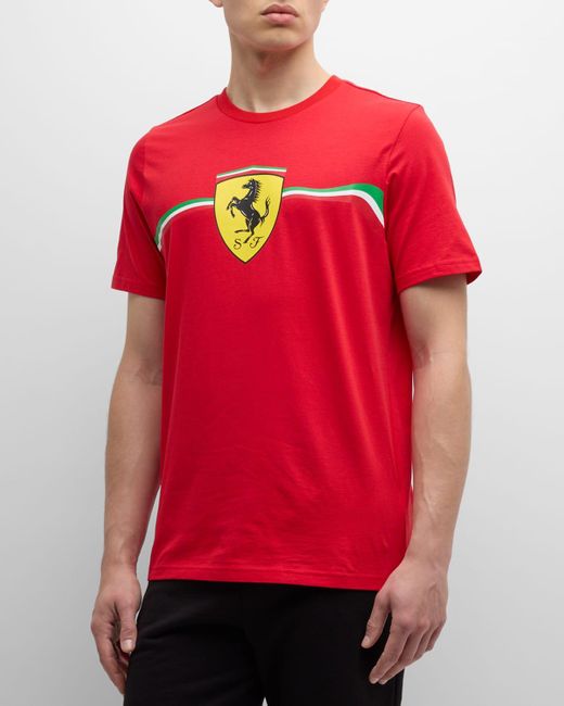 PUMA Red X Ferrari Race Shield Heritage T-Shirt for men