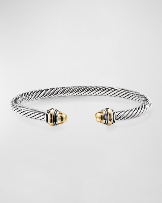 David Yurman Gray Cable Bracelet With Gemstone