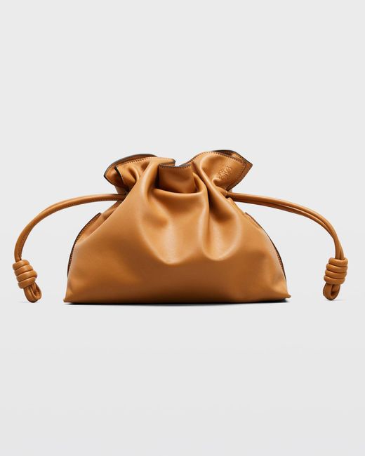 Loewe Brown Flamenco Clutch Bag
