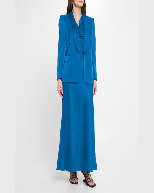Emanuel Ungaro Black Sia Single-Button Shawl Collar Blazer