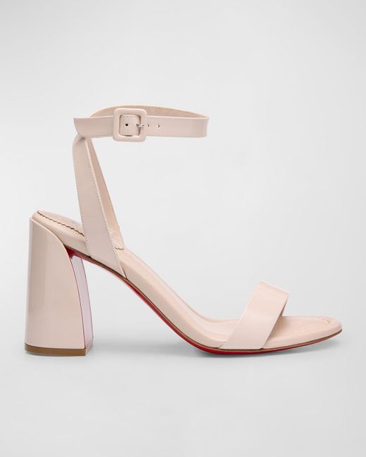 Christian Louboutin Natural Miss Sabina Sole Ankle-Strap Sandals
