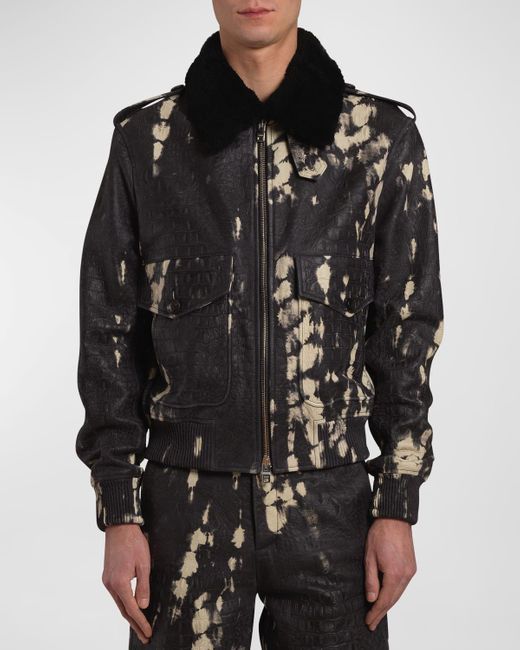 Animal print moto jacket sale