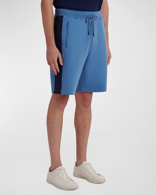 Bugatchi Blue Double-Sided Comfort Jogging Shorts for men