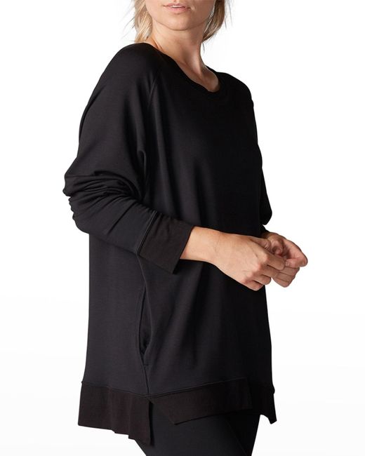 Tavi Noir Black Raglan-sleeve Sweatshirt