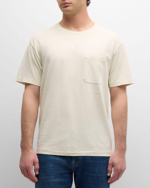 FRAME White Relaxed Vintage Washed Tee for men