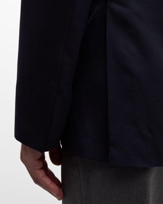 Brioni Blue Apos;S Solid Wool-Silk Blazer for men
