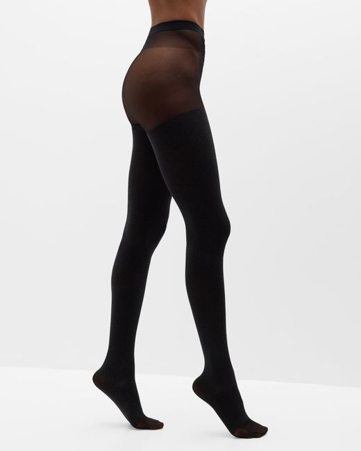 Wolford Shiny Sheer Tights 35 Denier in Black Lyst