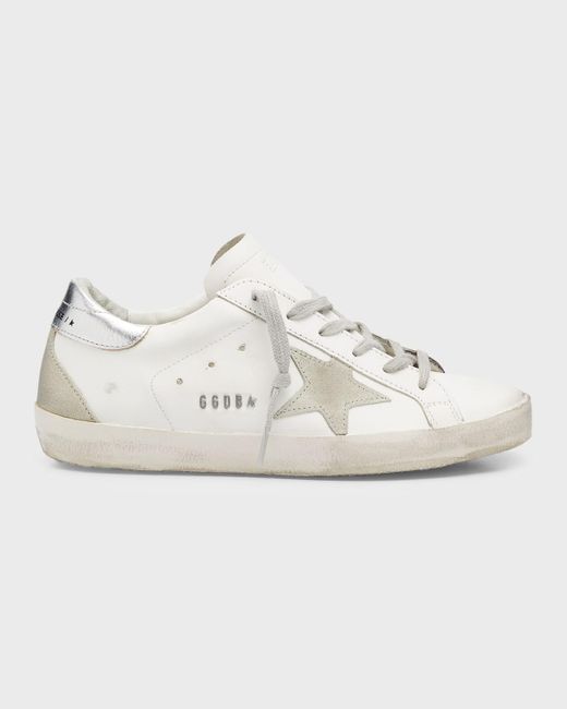 superstar mixed leather sneakers