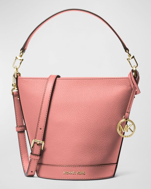 MICHAEL Michael Kors Pink Small Convertible Bucket Crossbody Bag