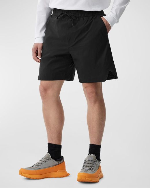 Canada Goose Black Killarney Packable Wind-Resistant Shorts for men
