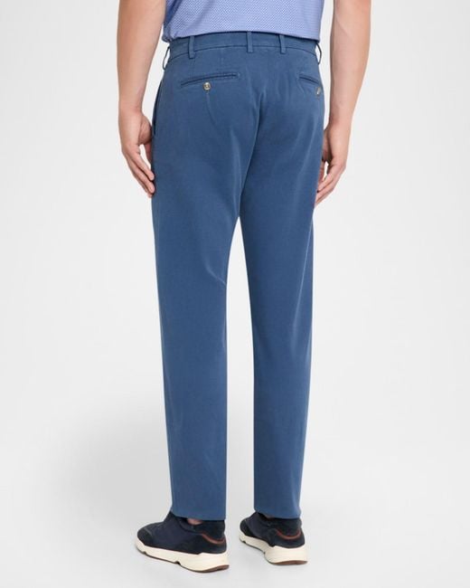 Peter Millar Blue Apos;S Flat Front Trousers for men