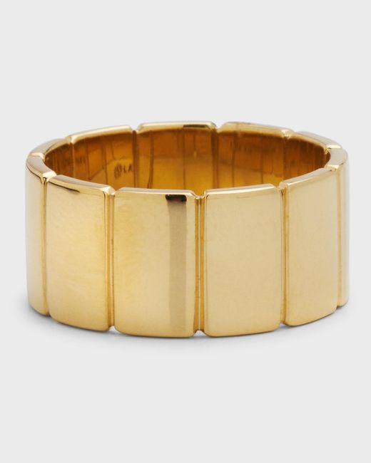 Lana Jewelry Metallic 14k Yellow Gold Wide Tag Ring