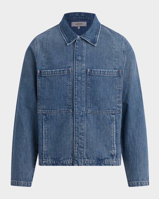 Hudson Blue Apos;S Stripe Denim Work Jacket for men