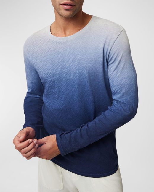 ATM Blue Ombre Slub Jersey Long-sleeve T-shirt for men
