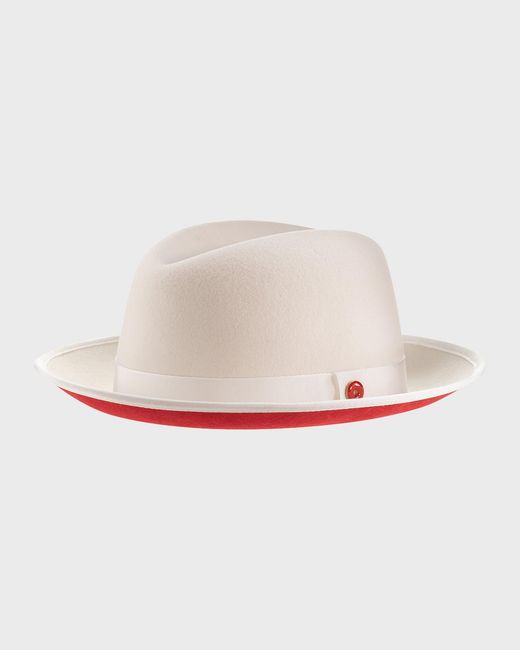 Keith James White Apos;S King Fedora Hat for men