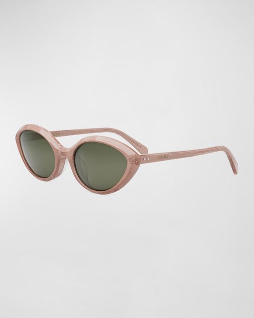 Céline Multicolor Triomphe Thin Acetate Cat-eye Sunglasses