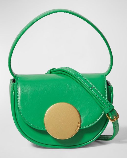 orYANY Green Lottie Petite Leather Crossbody Bag