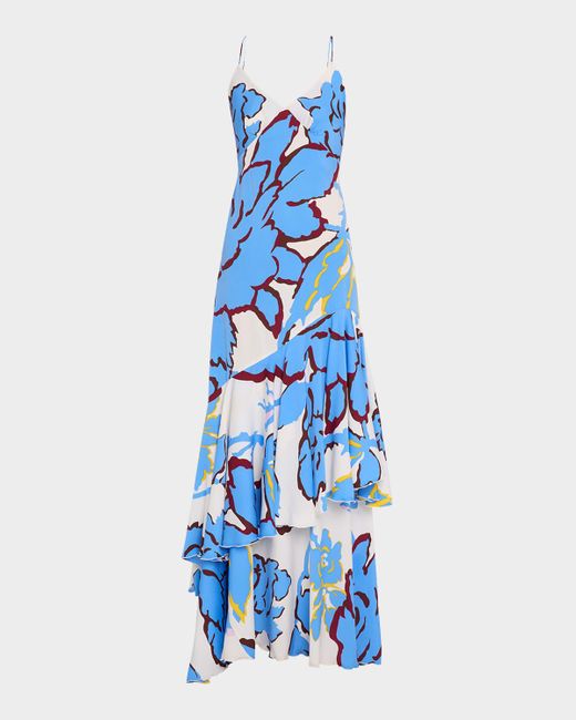 luisa ruffle maxi dress Bronx and Banco Luisa Belted Ruffle Maxi Dress