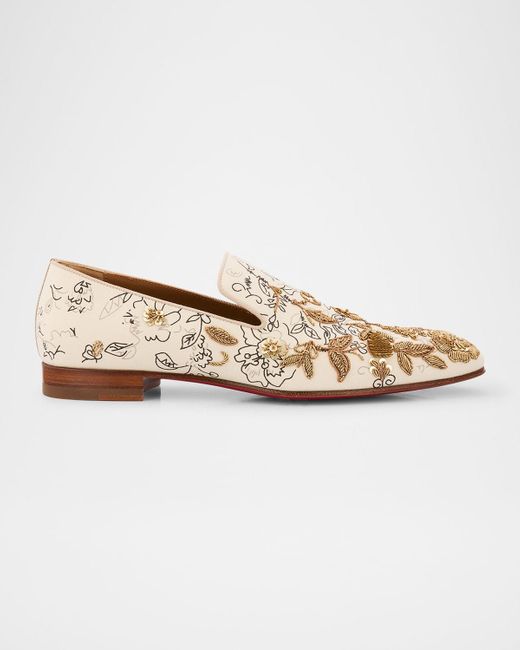 Christian Louboutin Dandelion Esquisse Florale Loafers in  display picture 3