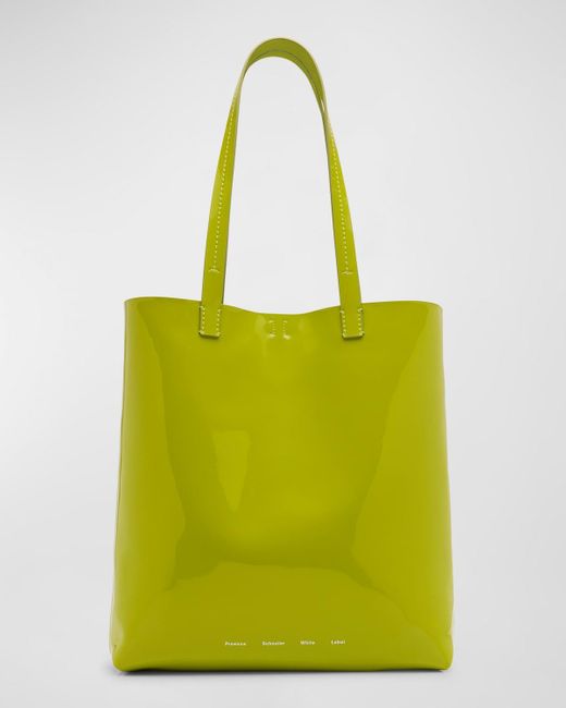 Proenza Schouler Yellow Walker Patent Leather Tote Bag