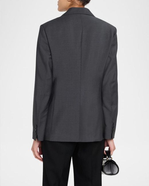 Versace Blue Single-Breasted Jacket