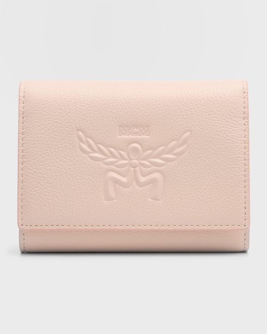 MCM Natural Laurel Small Trifold Wallet