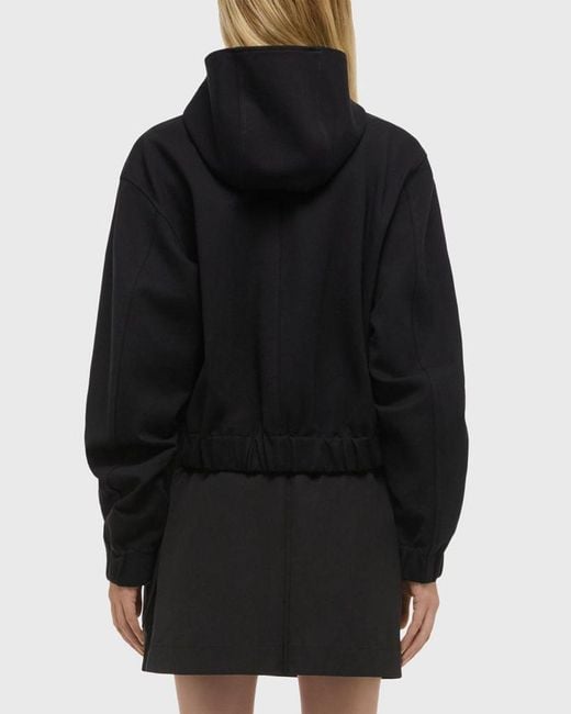 Helmut Lang Black Hooded Zip Shell Jacket