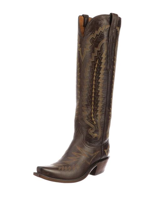 lucchese boots brown