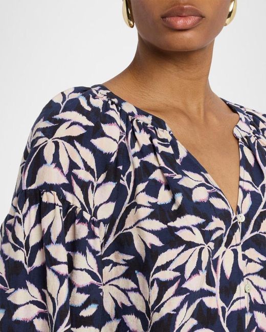 Rails Blue Vasia Button-Front Blouse