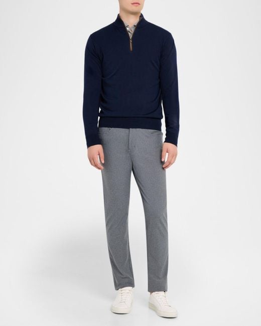 Peter Millar Gray Apos;S Brevard Performance Flannel Pants for men