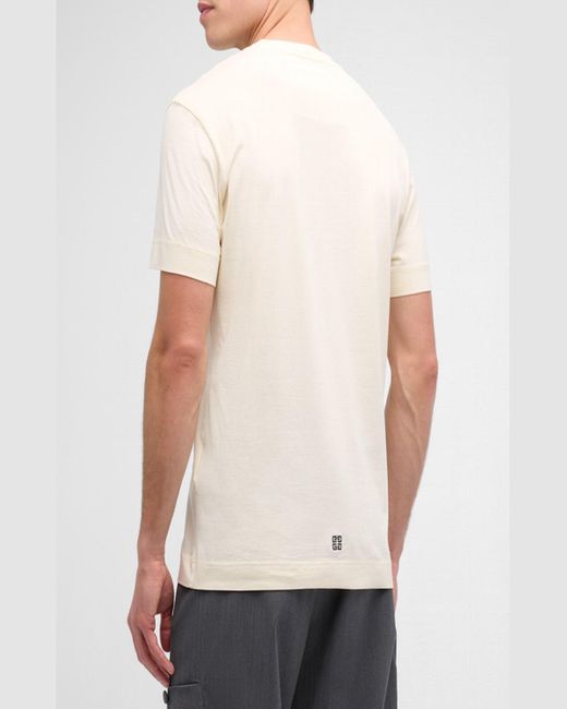 Givenchy White Slim-Fit Logo T-Shirt for men