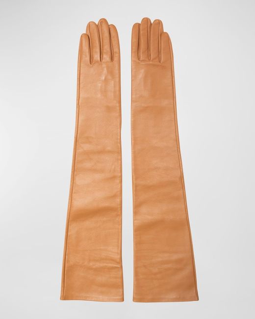 Eugenia Kim Natural Cruella Leather Opera Gloves