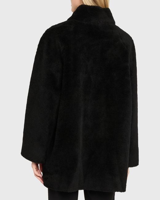 AEXAE Black Plush Cashmere Jacket