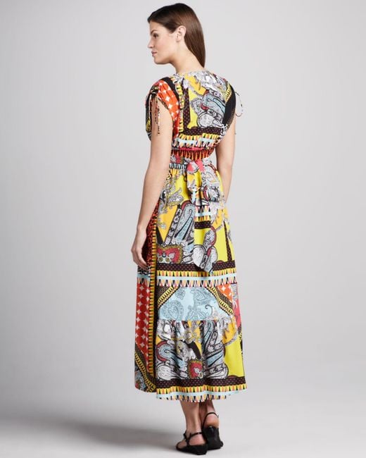 Eileen fisher organic cotton block print dress sale
