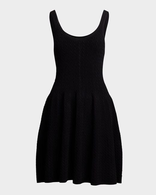 Polo Ralph Lauren Cable-Knit Sleeveless Sweater Dress in Black | Lyst