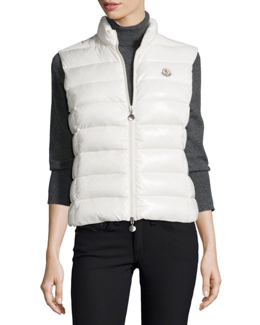 moncler ghany vest cream moncler ghany vest cream