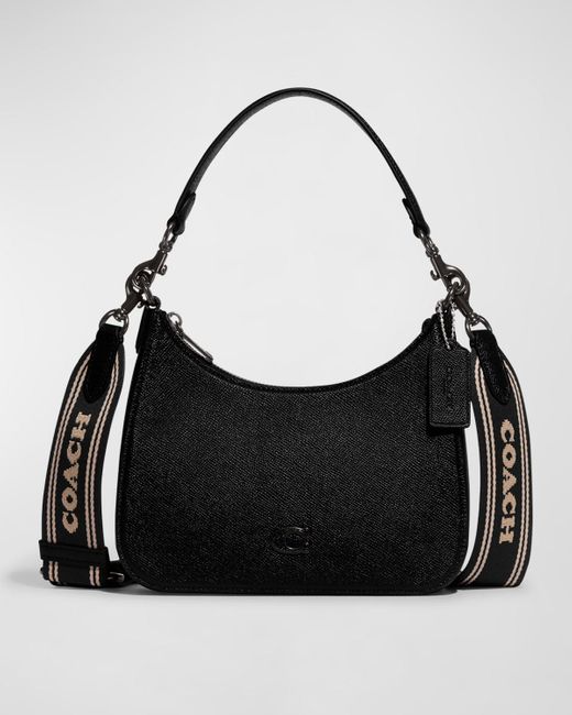 COACH Zip Leather Crossbody Bag in Black Lyst