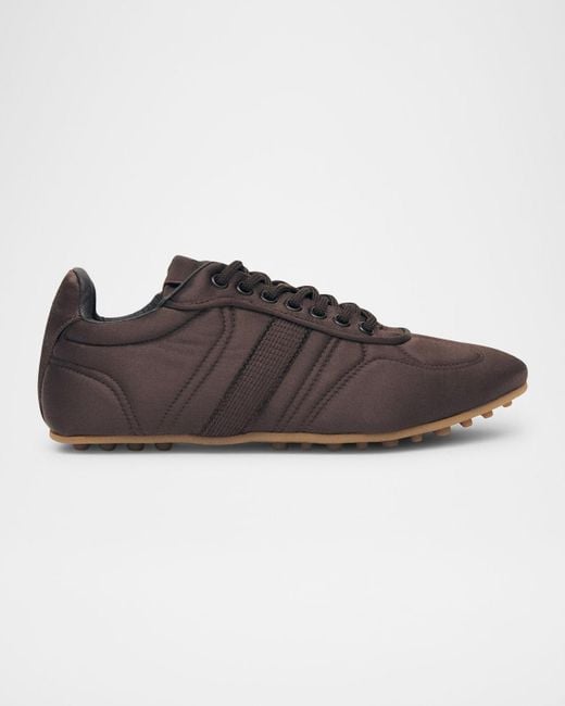 Alohas Brown Tb.69 Rife Shiny Vegan Low-Top Sneakers