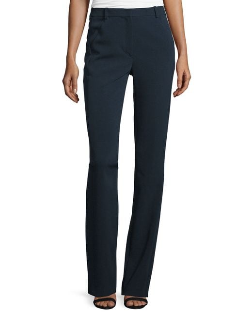 Download Thierry mugler Flat-front Flare-leg Pants in Black | Lyst