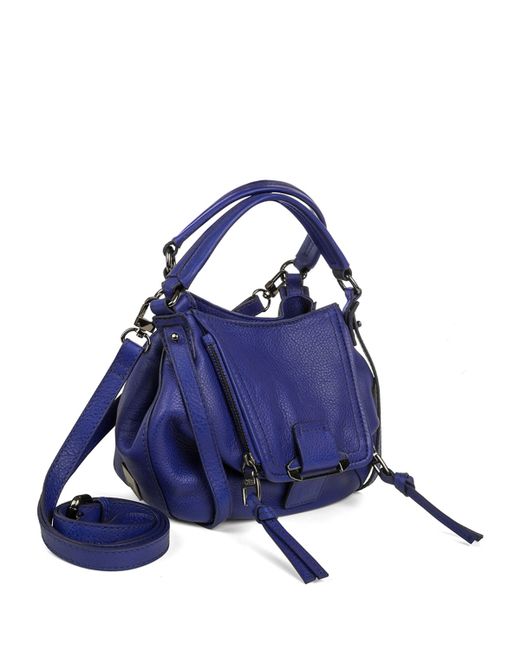 Kooba Jonnie Mini Leather Crossbody Bag in Blue (COBALT) | Lyst