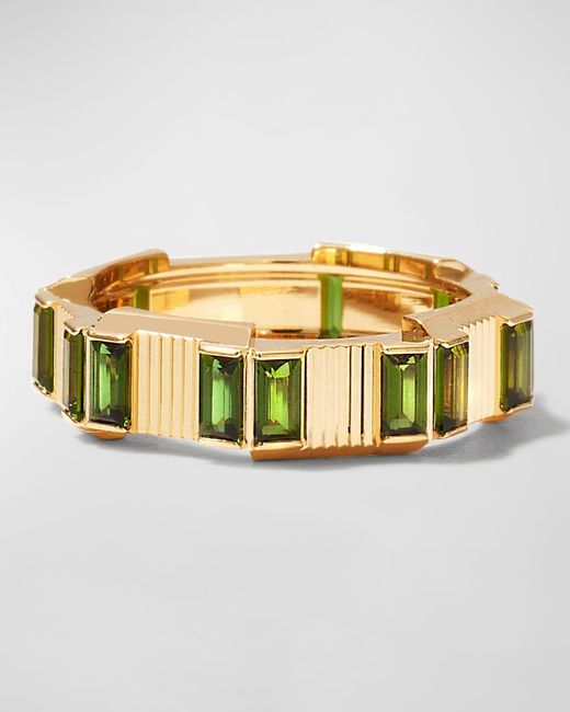 Gucci 18k Gold Tourmaline Link To Love Ring in Metallic | Lyst