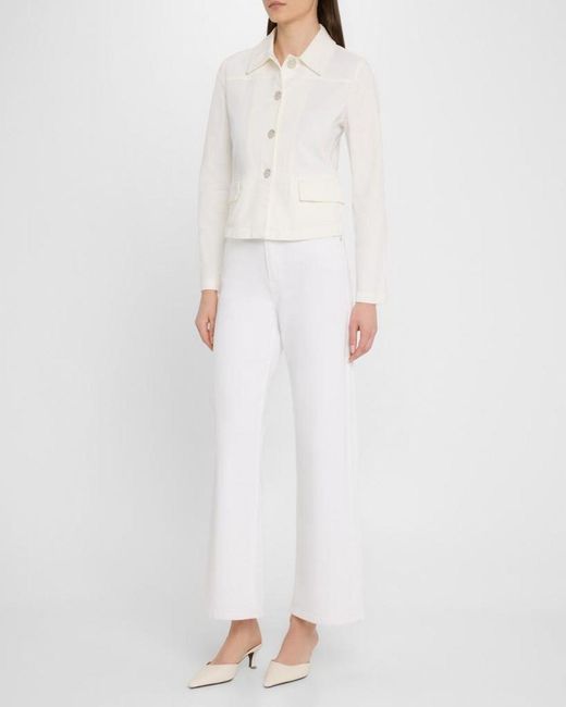 Emporio Armani Natural Button-Down Denim Jacket