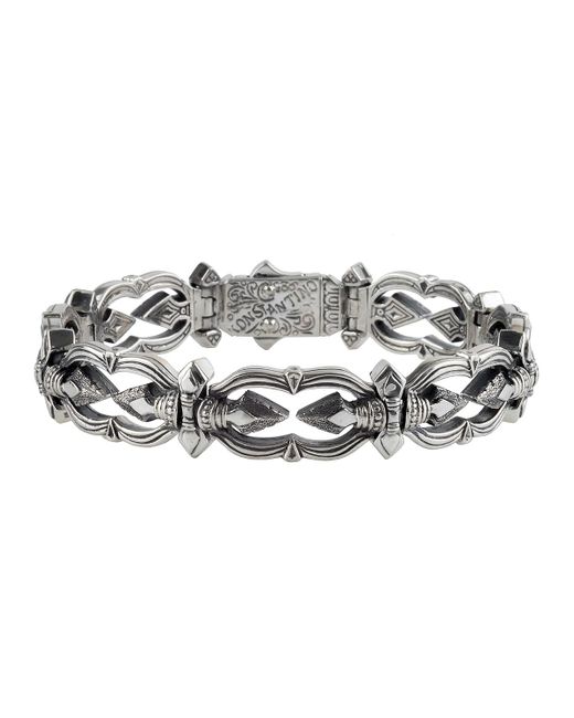 Konstantino Metallic Sterling Silver Link Bracelet for men
