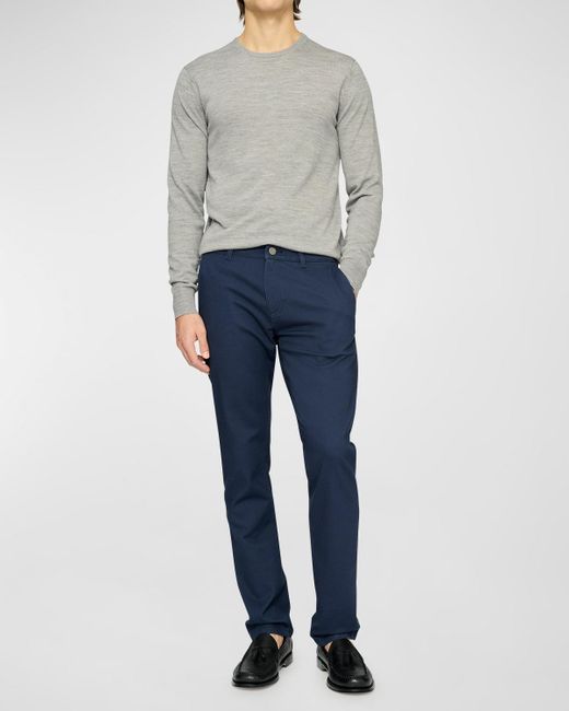 DL1961 Blue Ivan Slim Stretch Trousers for men