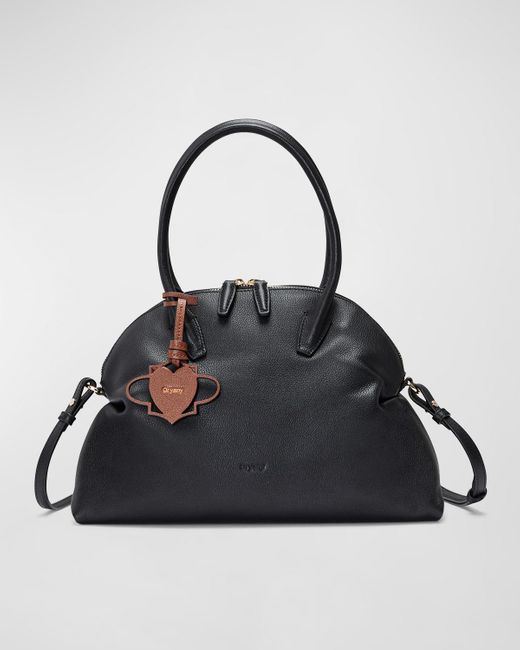 orYANY Black Adele Zip Leather Tote Bag