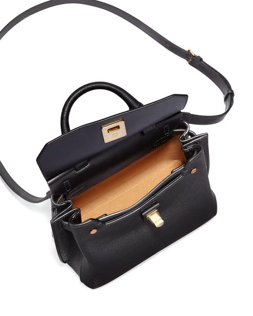 Mcm Milla Leather Crossbody Tote Bag in Black | Lyst