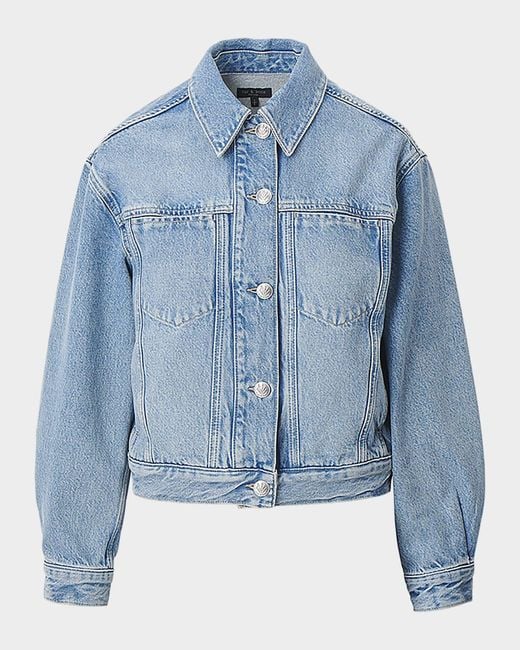 Rag & Bone Blue Marie Trucker Jacket