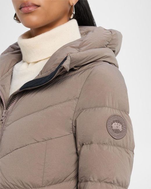 Canada Goose Brown Clair Down Hooded Coat
