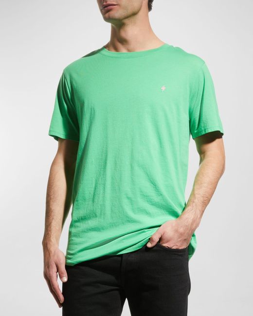 Jared Lang Green Lightning Bolt Pima Cotton T-shirt for men